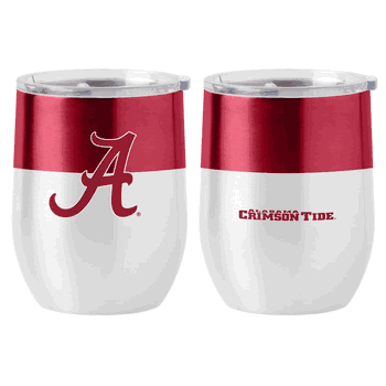 Alabama Crimson Tide 16oz Colorblock Stainless Curved Beverage
