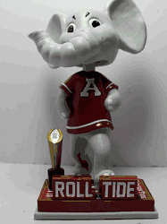 Alabama Crimson Tide 2015 National Championship "COLLEGE CHAMPIONS" Mascot BIG AL 8" Bobble Head Doll #/504 <B><font color="RED">Exclusive to Carroll's Sports Cove</b></font>