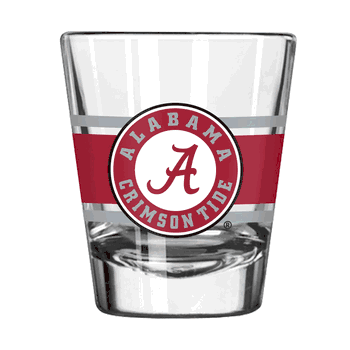 Alabama Crimson Tide 2oz Stripe Shot Glass