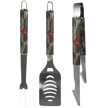 Alabama Crimson Tide 3 pc BBQ Set w/Mossy Oak Camo
