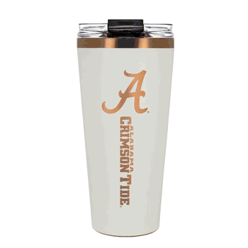 Alabama Crimson Tide 32oz Crme and Copper Big Slim Tumbler with Straw