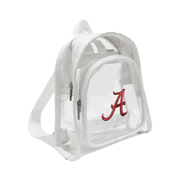 Alabama Crimson Tide 3D Logo Clear Mini Backpack