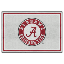 Alabama Crimson Tide 5ft. x 8 ft. Plush Area Rug, Round Logo