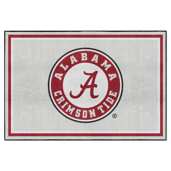 Alabama Crimson Tide 5ft. x 8 ft. Plush Area Rug, Round Logo