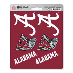 Alabama Crimson Tide 6 Count Mini Decal Sticker Pack