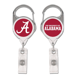 Alabama Crimson Tide Badge Holder Premium Retractable