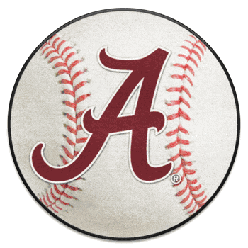 Alabama Crimson Tide Baseball Rug - 27in. Diameter