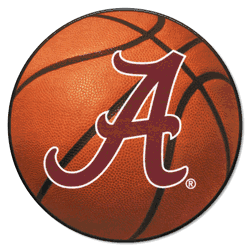 Alabama Crimson Tide Basketball Rug - 27in. Diameter, A Logo