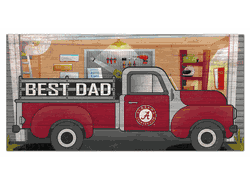 Alabama Crimson Tide Best Dad Truck 6x12 Sign