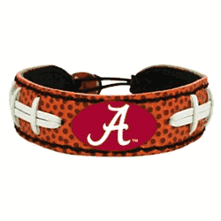 Alabama Crimson Tide Bracelet Classic Football Alternate CO