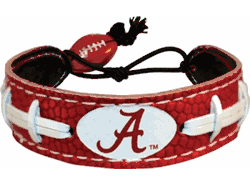 Alabama Crimson Tide Bracelet Team Color Football A Logo CO