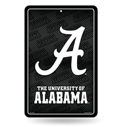 Alabama Crimson Tide Carbon Fiber 11" x 17" Home Decor Sign