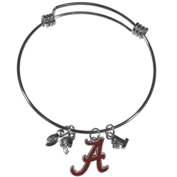 Alabama Crimson Tide Charm Bangle Bracelet