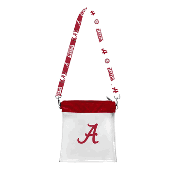 Alabama Crimson Tide Clear Pattern Strap Bag