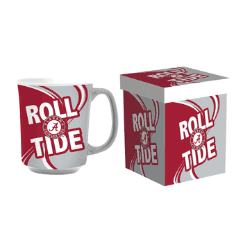 Alabama Crimson Tide Coffee Mug 14oz Ceramic with Matching Box