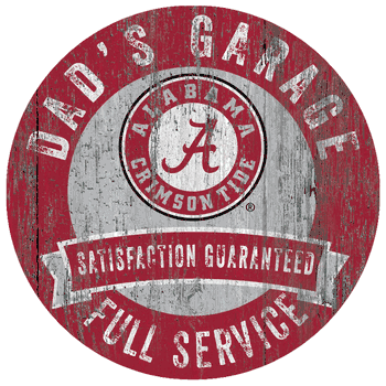 Alabama Crimson Tide Dad's Garage Sign