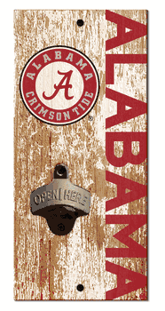 Alabama Crimson Tide Distressed Bottle Opener