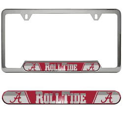 Alabama Crimson Tide Embossed License Plate Frame, 6.25in x 12.25in