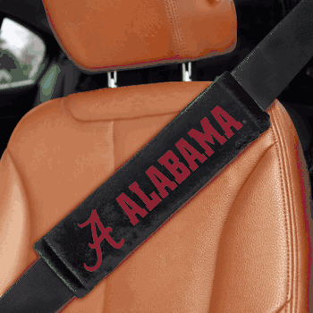 Alabama Crimson Tide Embroidered Seatbelt Pad - 2 Pieces