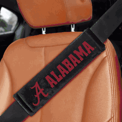 Alabama Crimson Tide Embroidered Seatbelt Pad - 2 Pieces