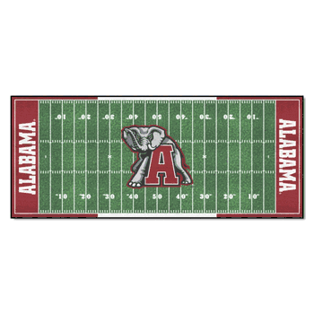 Alabama Crimson Tide Field Runner Mat - 30in. x 72in., BAMA Logo