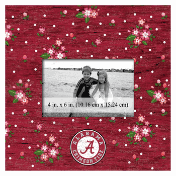Alabama Crimson Tide Floral 10x10 Frame