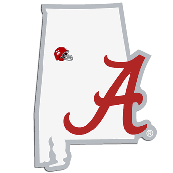 Alabama Crimson Tide Home State Decal