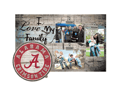 Alabama Crimson Tide I Love my Family Clip Frame