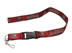 Alabama Crimson Tide Lanyard - Breakaway with Key Ring