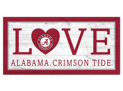 Alabama Crimson Tide Love 6x12 Sign