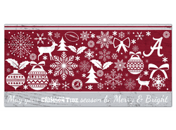 Alabama Crimson Tide Merry and Bright 6x12 Sign