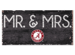 Alabama Crimson Tide Mr & Mrs Sign