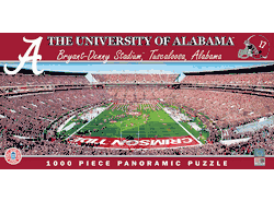 Alabama Crimson Tide NCAA 1000pc Panoramic Puzzle - End Zone