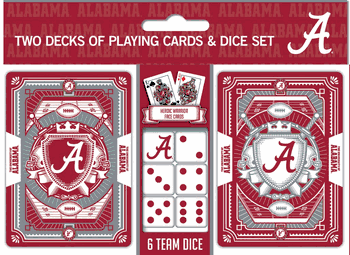 Alabama Crimson Tide NCAA 2-pack Playing Cards & Dice Set