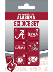 Alabama Crimson Tide NCAA Dice Set