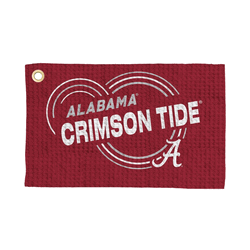 Alabama Crimson Tide NCAA Droplets Waffle Fan Towel 16x25 inches