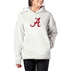 Alabama Crimson Tide NCAA Kadi Hoodie with Zipper Pockets Heather Grey Medium