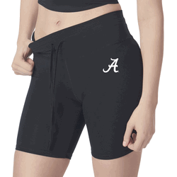 Alabama Crimson Tide NCAA Kadi Rib Shorts Black Medium