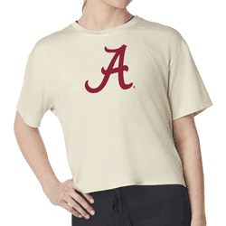 Alabama Crimson Tide NCAA Kadi Turnout Tee Bone Medium