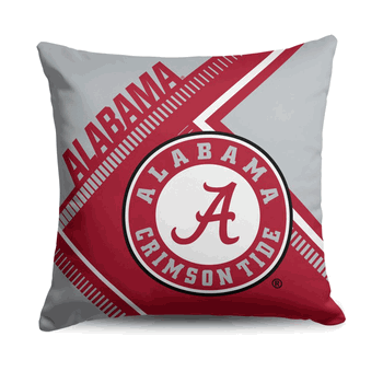 Alabama Crimson Tide NCAA Pulsewave Throw Pillow 18X18 Inches