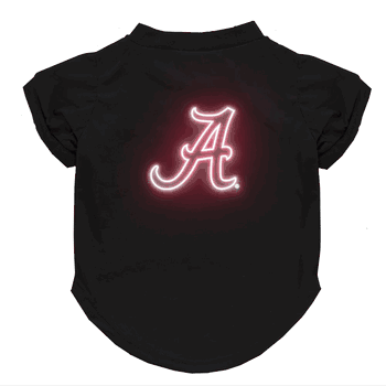 Alabama Crimson Tide Neon Pet T-Shirt, X-Small