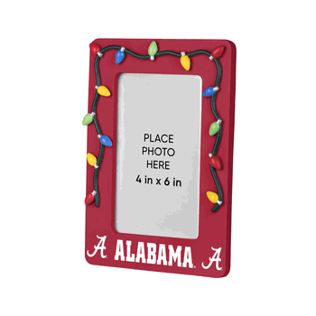 Alabama Crimson Tide Picture Frame with Holiday Lights