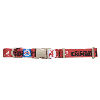 Alabama Crimson Tide Premium Pet Collar L
