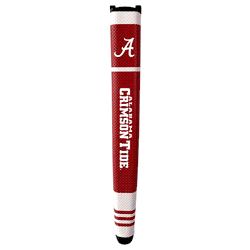 Alabama Crimson Tide Putter Grip (Colored with white stripes)