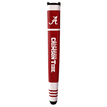 Alabama Crimson Tide Putter Grip (Colored with white stripes)