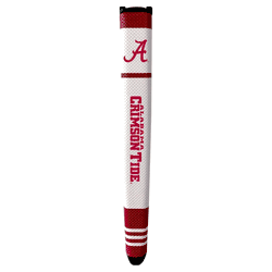 Alabama Crimson Tide Putter Grip (White with colored stripes)