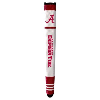 Alabama Crimson Tide Putter Grip (White with colored stripes)