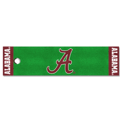 Alabama Crimson Tide Putting Green Mat - 1.5ft. x 6ft., A Logo