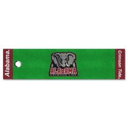 Alabama Crimson Tide Putting Green Mat - 1.5ft. x 6ft., Elephant Logo