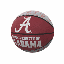 Alabama Crimson Tide Repeating Logo Mini-Size Rubber Basketball